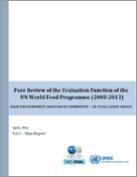 Peer Review Evaluation Function of the UN World Food Programme 